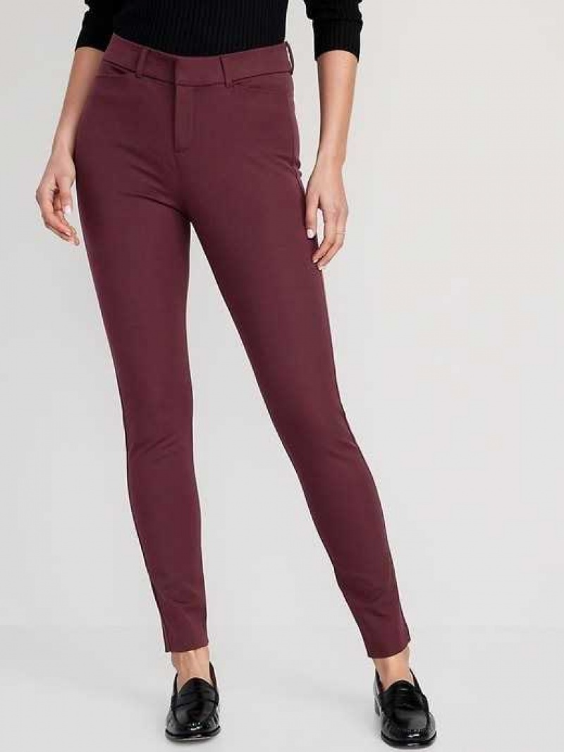 Old Navy High-Waisted Pixie Skinny Pants Raisin Arizona | VKL367902