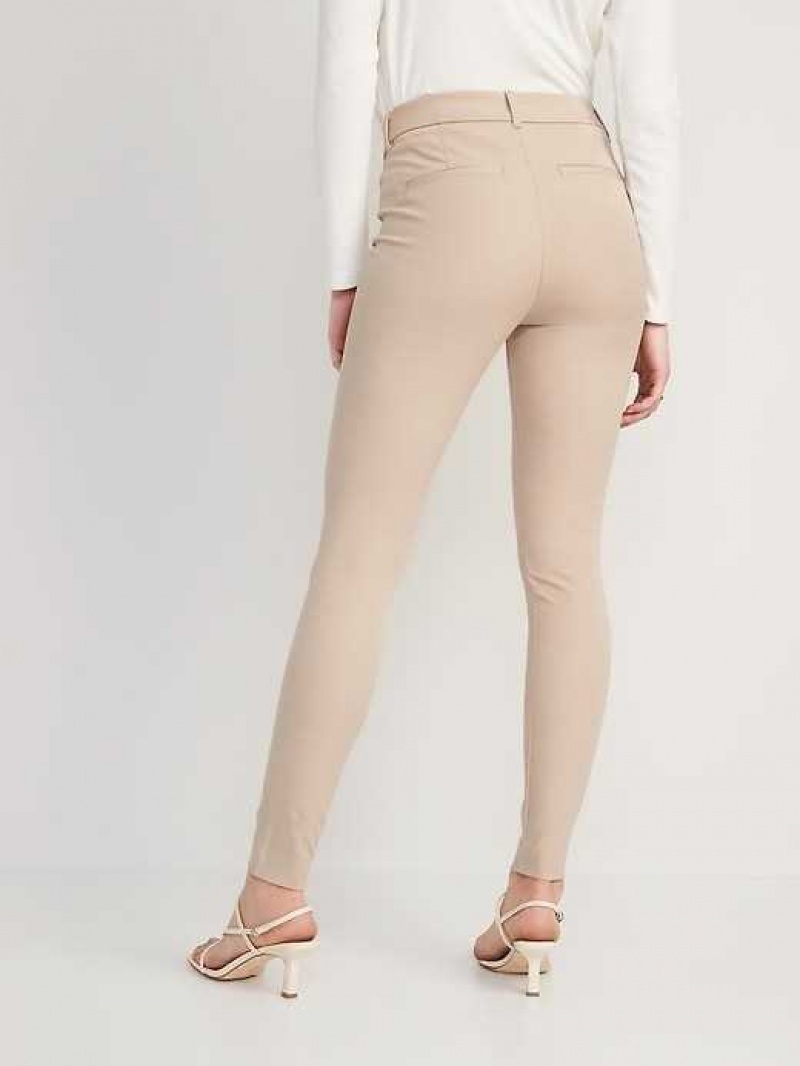 Old Navy High-Waisted Pixie Skinny Pants Beige | MKZ012843