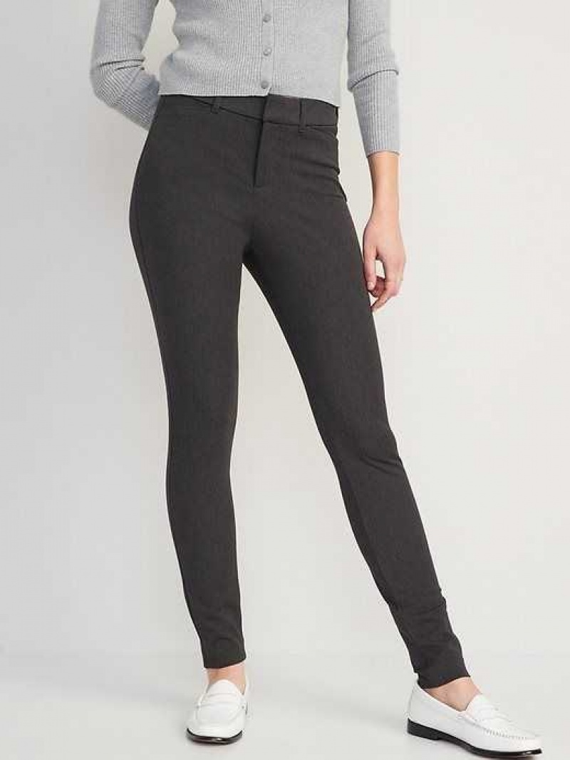 Old Navy High-Waisted Pixie Skinny Pants Dark Grey | JFY184690