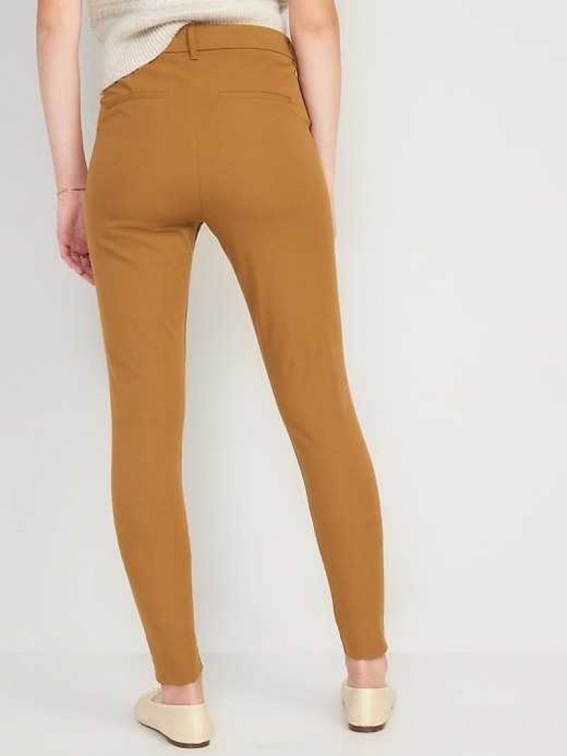 Old Navy High-Waisted Pixie Skinny Pants Bourbon | FYT512673