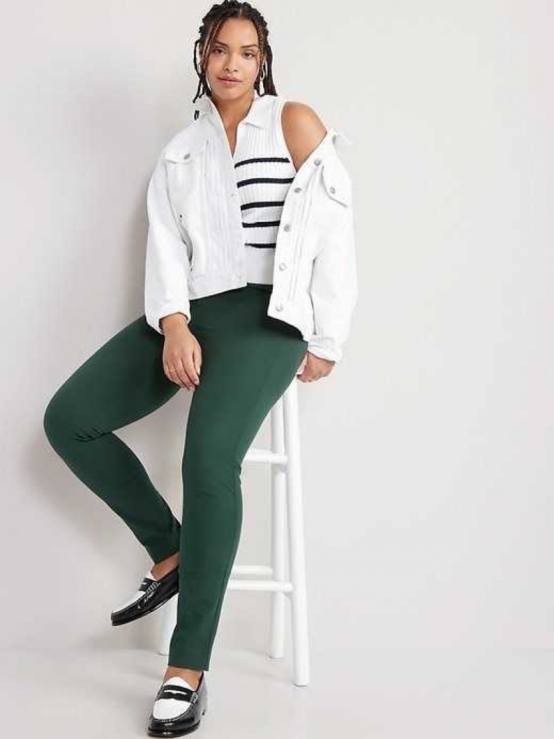 Old Navy High-Waisted Pixie Skinny Pants Dark Green | EGA623851