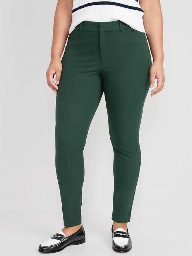 Old Navy High-Waisted Pixie Skinny Pants Dark Green | EGA623851