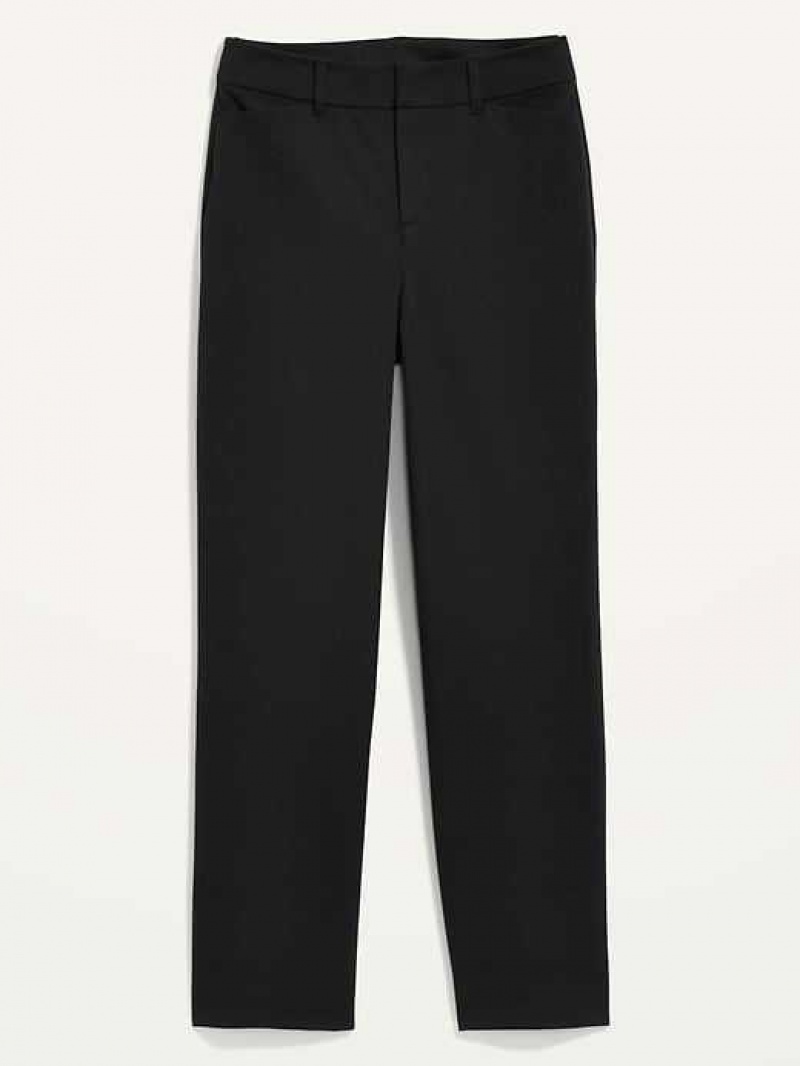 Old Navy High-Waisted Pixie Straight Ankle Pants Black | TVG398627