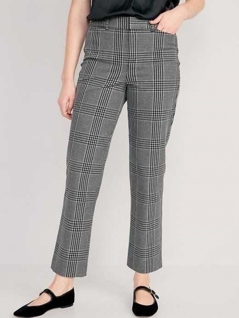 Old Navy High-Waisted Pixie Straight Ankle Pants Grey | RTA872305