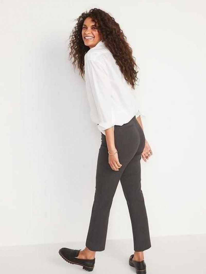 Old Navy High-Waisted Pixie Straight Ankle Pants Dark Grey | YWX910426