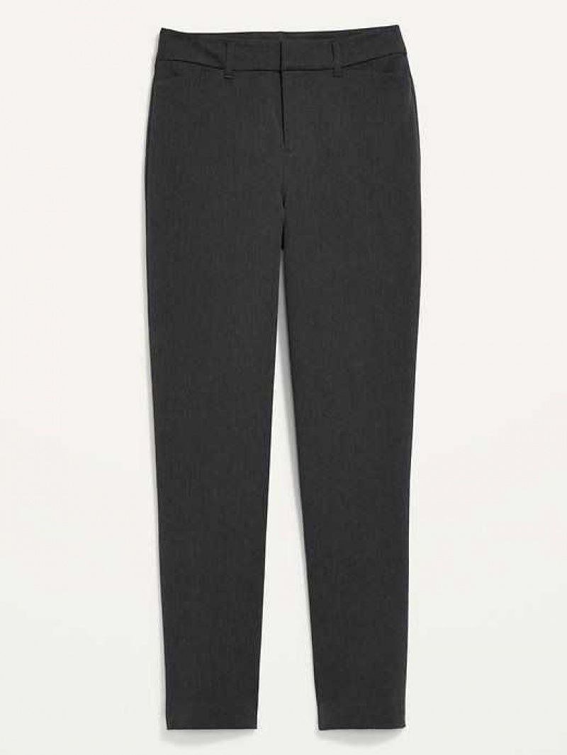 Old Navy High-Waisted Pixie Straight Ankle Pants Dark Grey | YWX910426