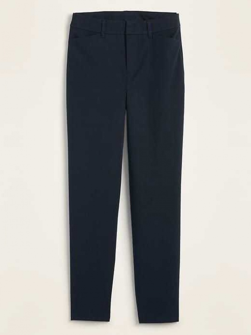 Old Navy High-Waisted Pixie Straight Ankle Pants Navy | BKH560279