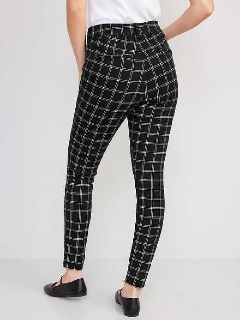 Old Navy High-Waisted Pixie Straight Pants Black | SYE046235