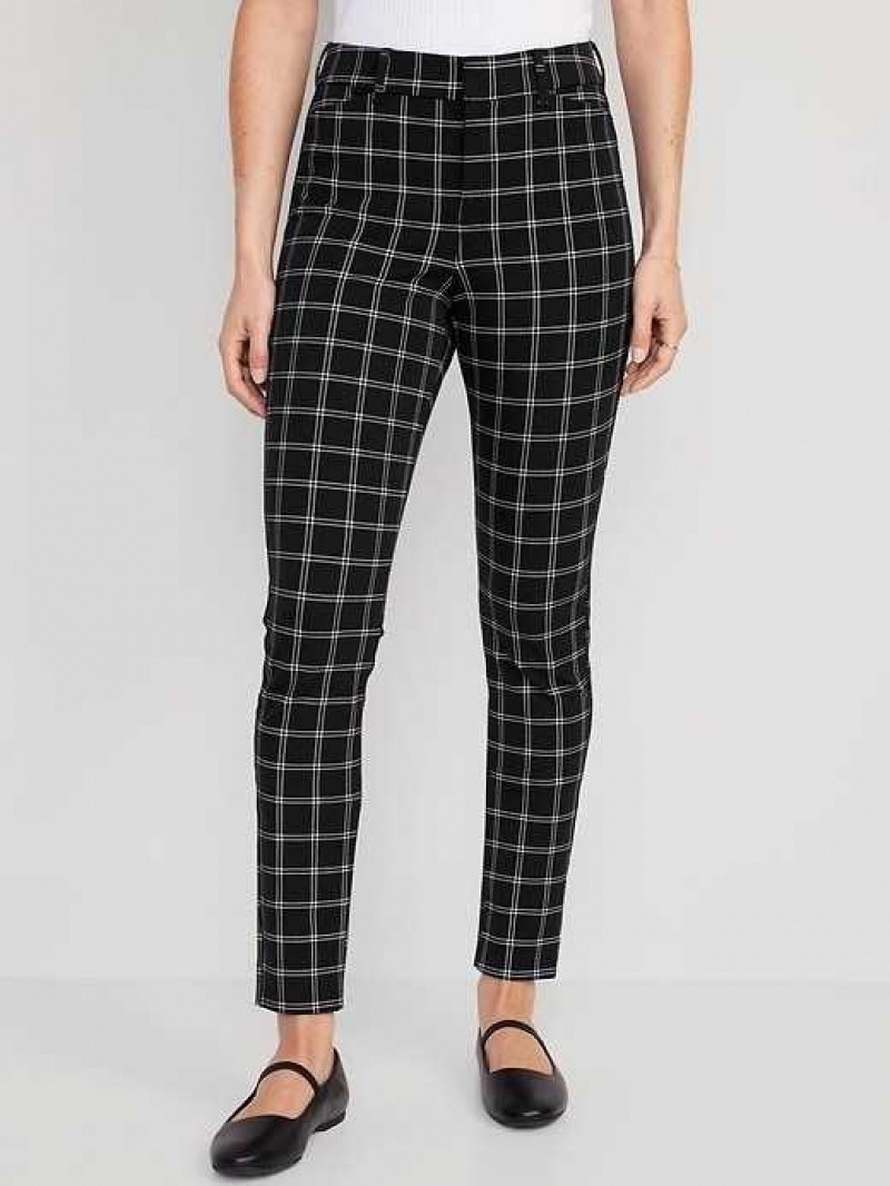 Old Navy High-Waisted Pixie Straight Pants Black | SYE046235