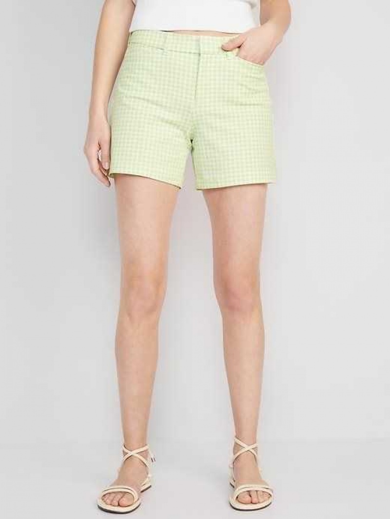 Old Navy High-Waisted Pixie Trouser Shorts Green | GYX763280