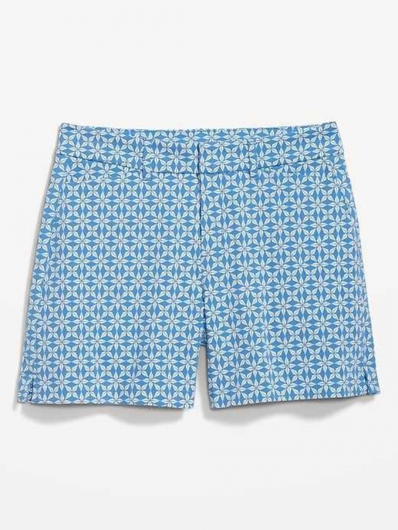 Old Navy High-Waisted Pixie Trouser Shorts Blue | DML085324