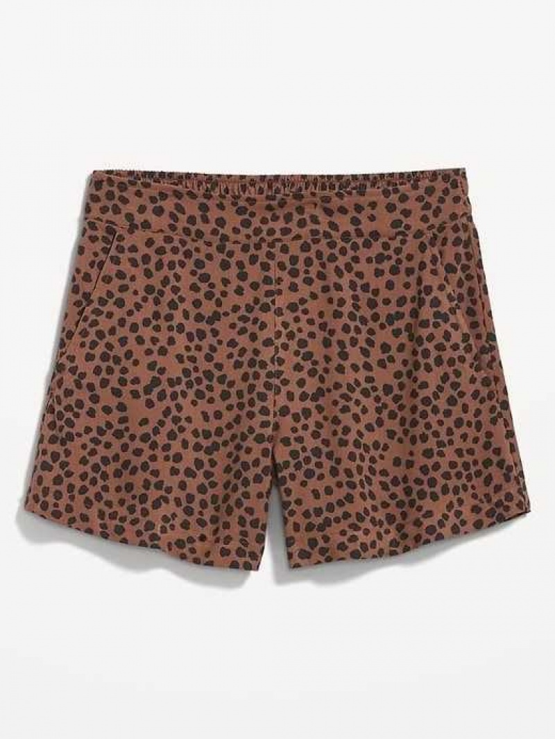 Old Navy High-Waisted Playa Soft-Spun Shorts Brown | FJY691807