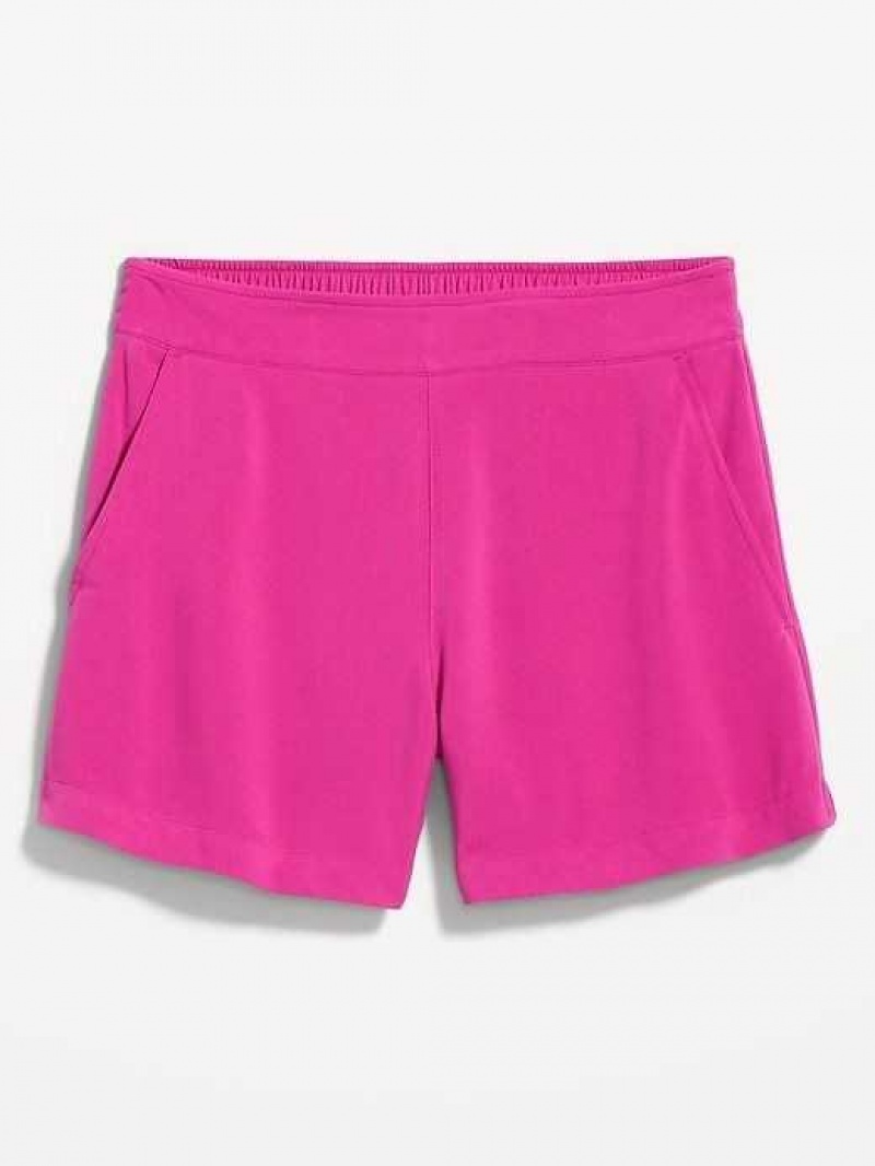 Old Navy High-Waisted Playa Soft-Spun Shorts Dragonfruit | EZS096438