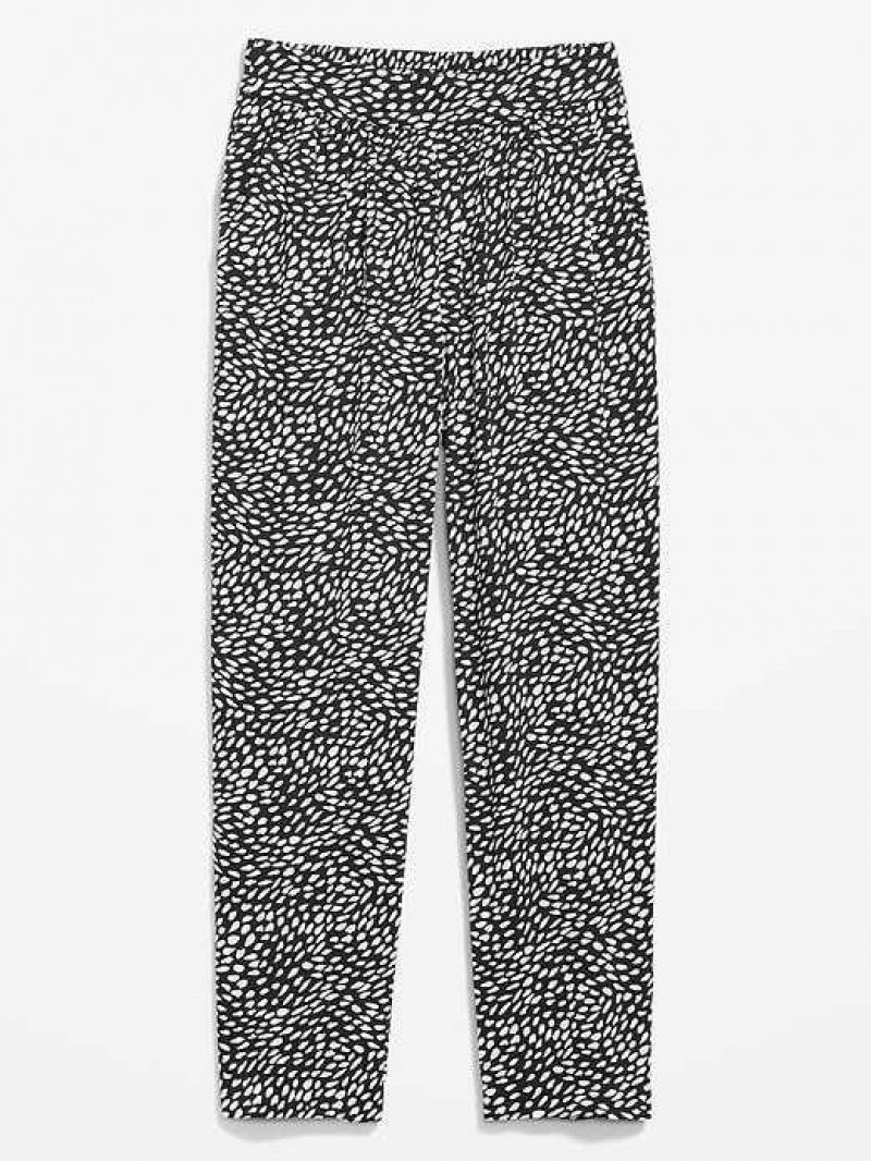 Old Navy High-Waisted Playa Taper Pants Black Leopard | ODX190265