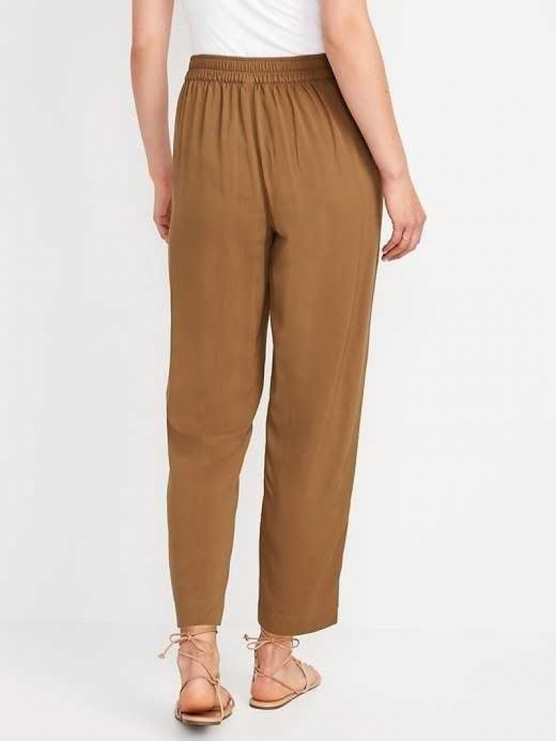 Old Navy High-Waisted Playa Taper Pants Falconry | HUF140598