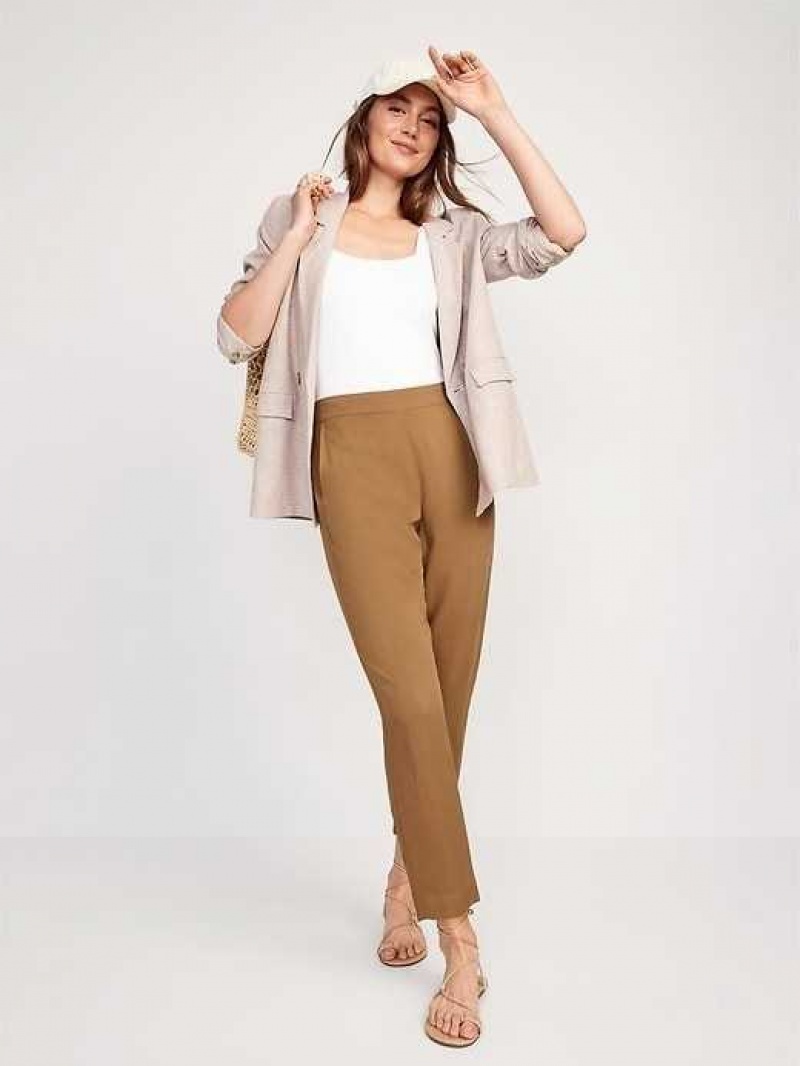 Old Navy High-Waisted Playa Taper Pants Falconry | HUF140598