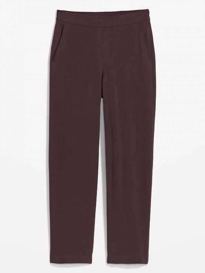 Old Navy High-Waisted Playa Taper Pants Purple Burgundy | RYD902173