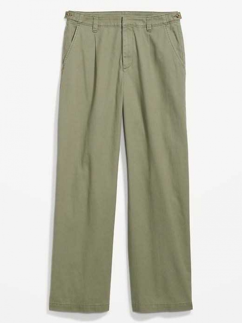 Old Navy High-Waisted Pleated Chino Ankle Pants Grey | FPI097238