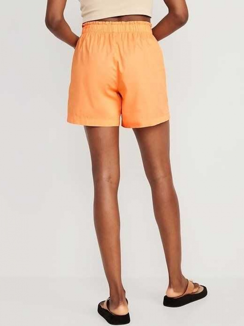 Old Navy High-Waisted Poplin Pull-On Shorts Sunfish | UBR248631