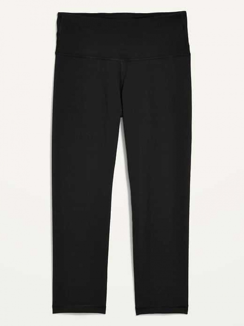 Old Navy High-Waisted PowerPress Crop Leggings Blackjack | HBI708935