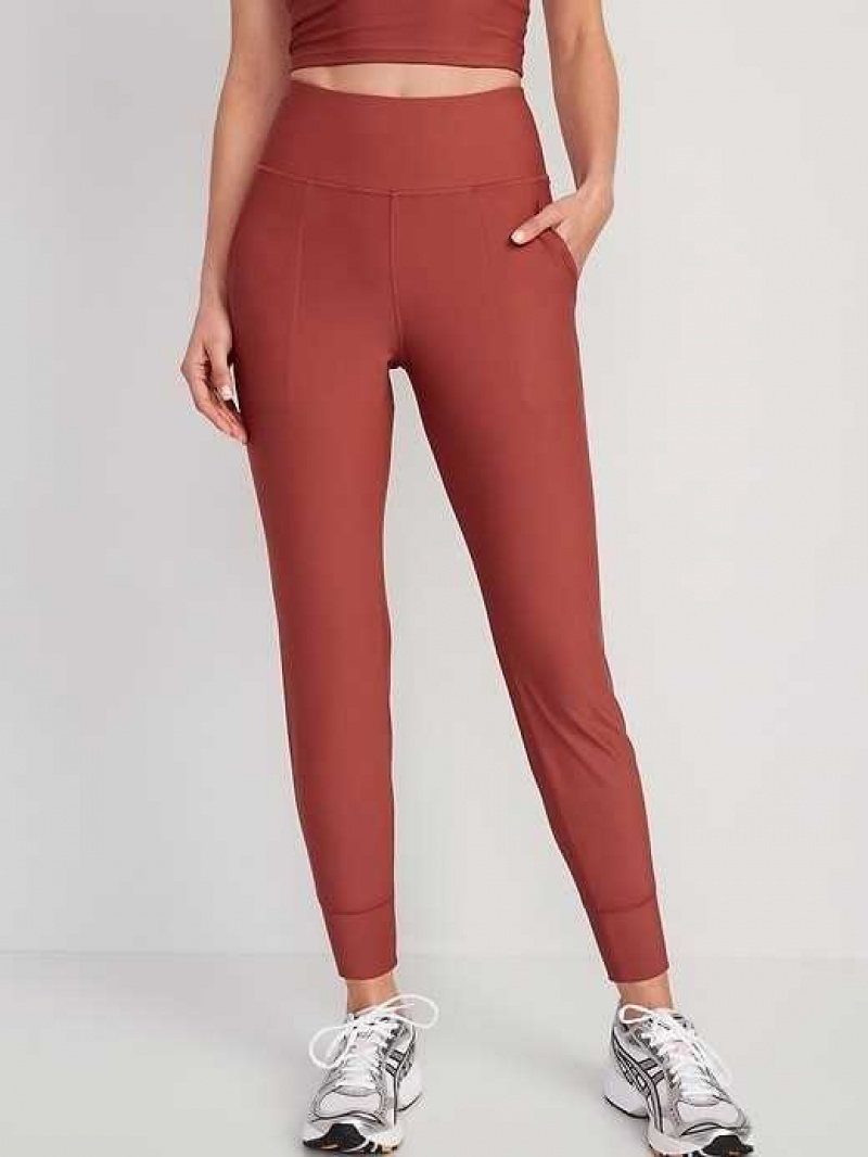 Old Navy High-Waisted PowerSoft 7/8 Joggers Pink | TBP479861