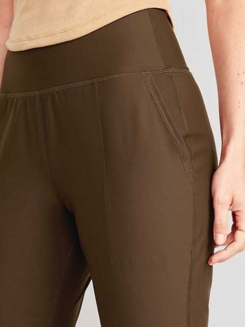 Old Navy High-Waisted PowerSoft 7/8 Joggers Coffee | HAV862450