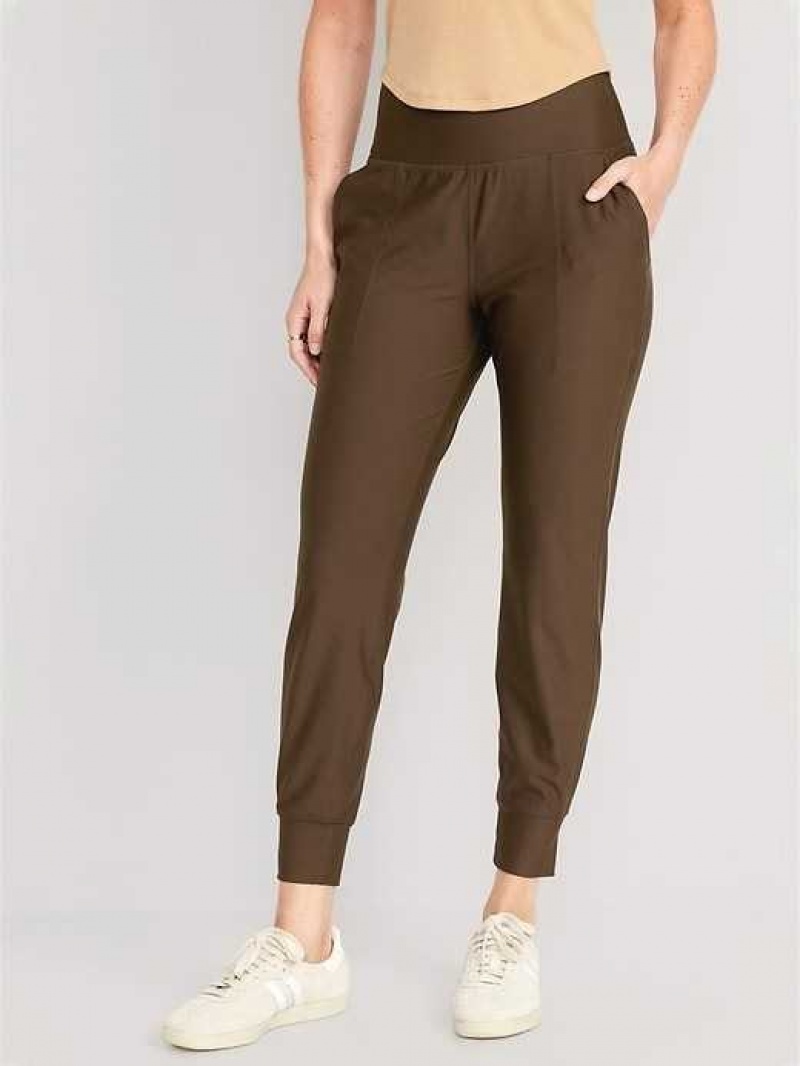 Old Navy High-Waisted PowerSoft 7/8 Joggers Coffee | HAV862450