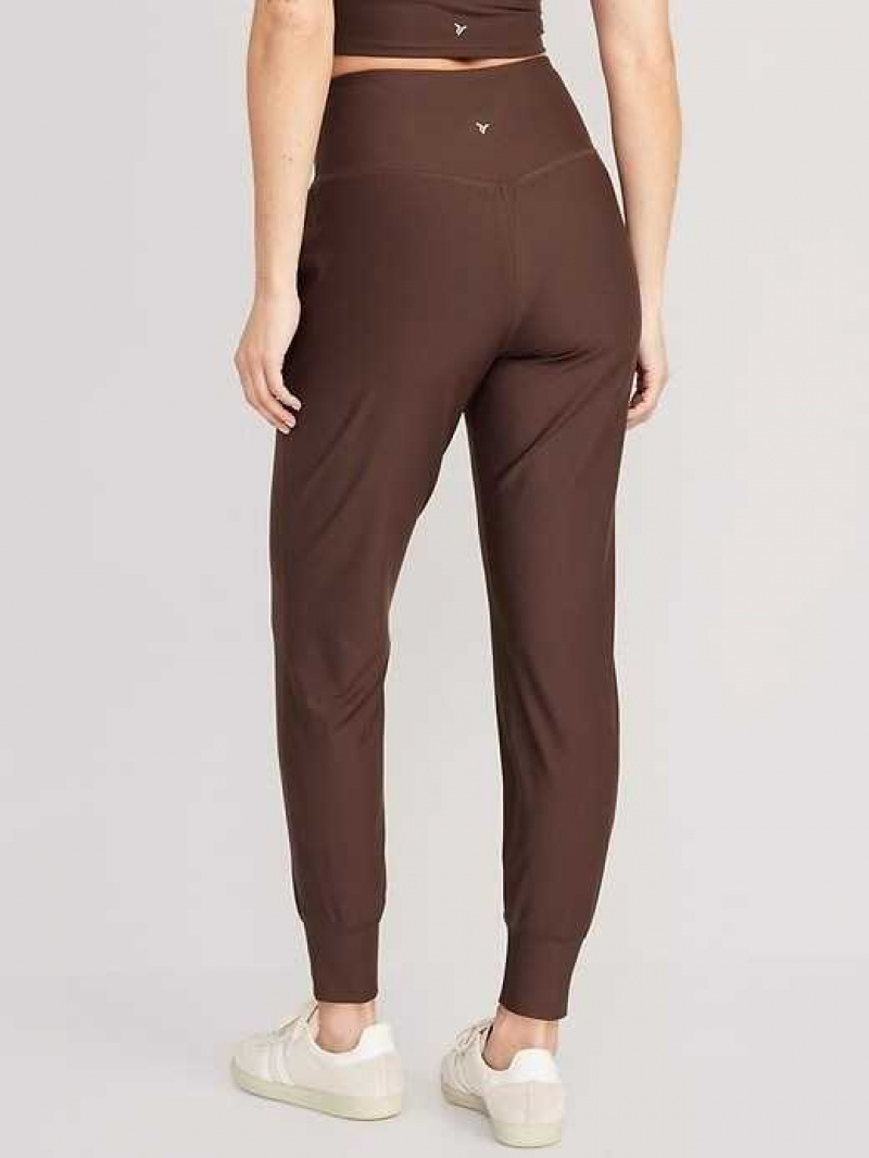 Old Navy High-Waisted PowerSoft 7/8 Joggers Dark Coffee | VPB869310