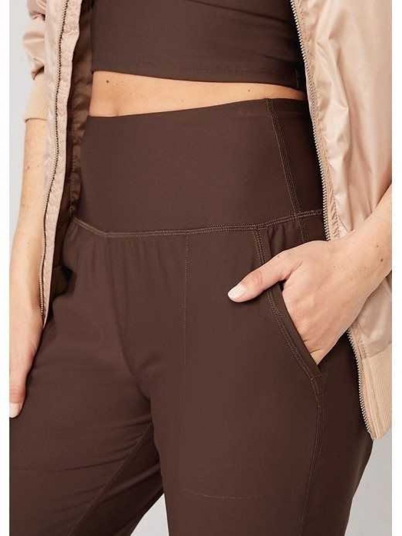 Old Navy High-Waisted PowerSoft 7/8 Joggers Dark Coffee | VPB869310