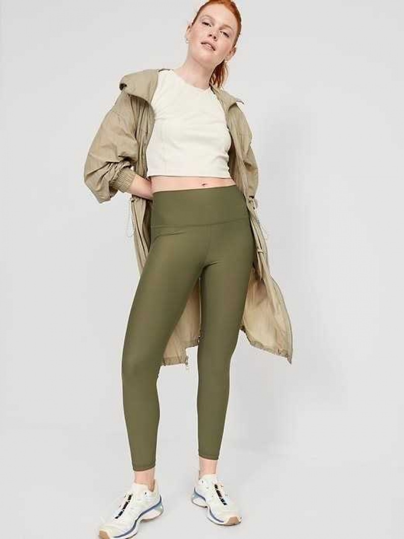 Old Navy High-Waisted PowerSoft 7/8 Leggings Alpine Tundra | VGN406718