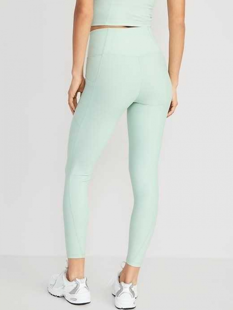 Old Navy High-Waisted PowerSoft 7/8 Leggings Briny Water | UHN378149