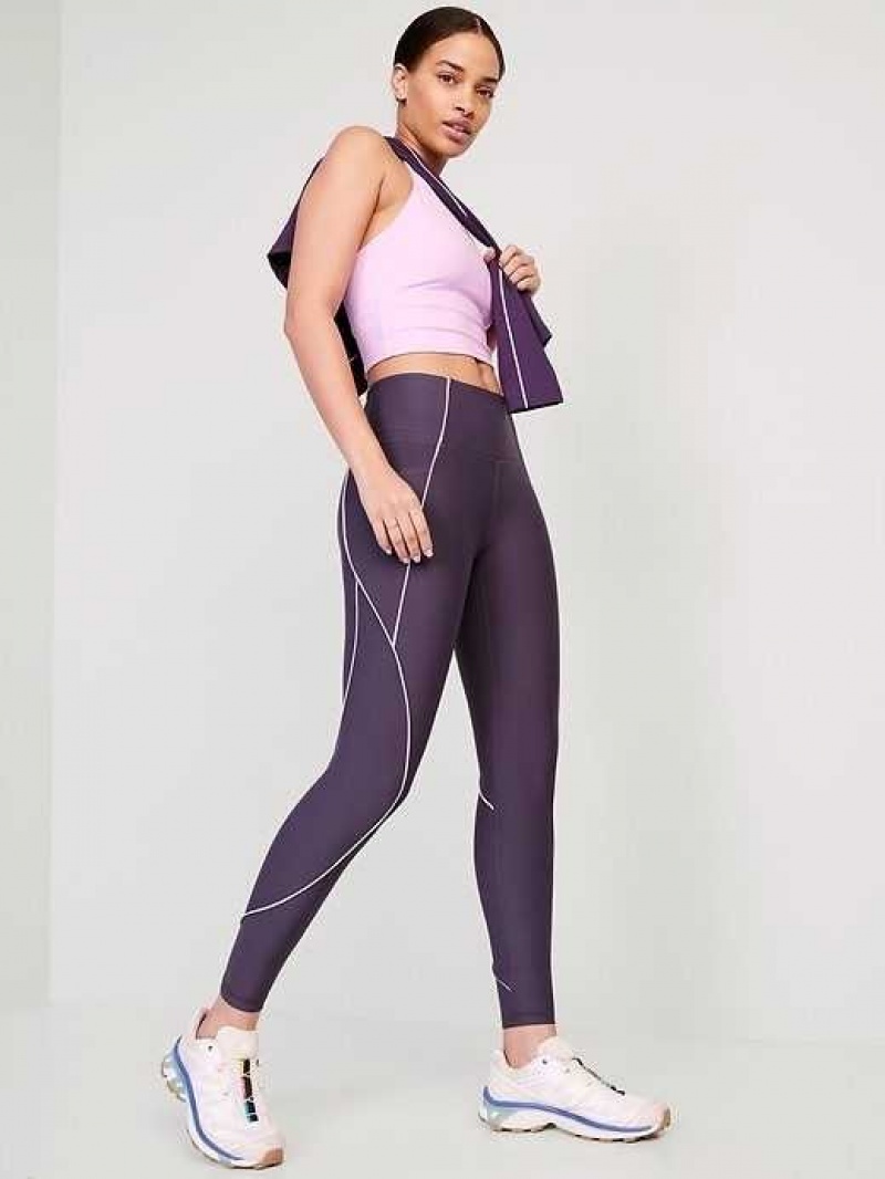 Old Navy High-Waisted PowerSoft 7/8 Leggings Nebula | ZFW405786