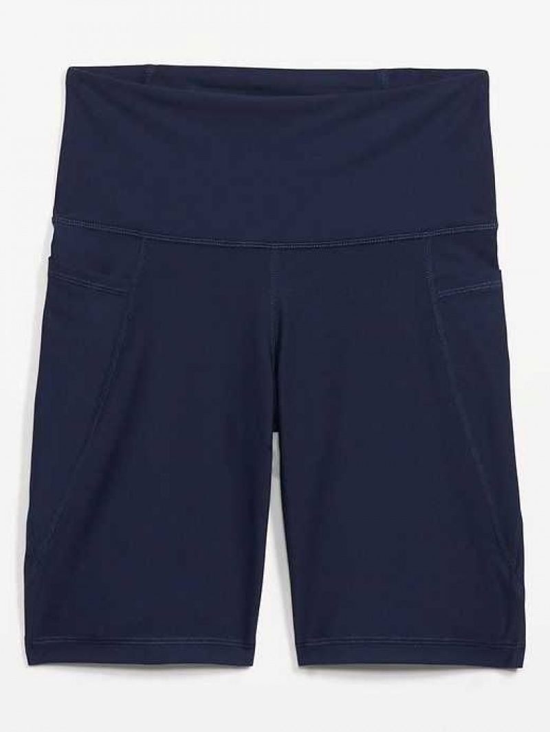 Old Navy High-Waisted PowerSoft Biker Shorts Navy | RTM374628