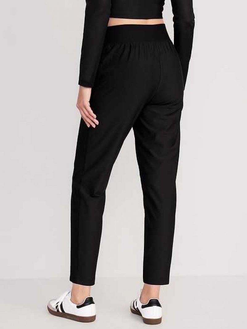 Old Navy High-Waisted PowerSoft Combination Taper Pants Black | IPJ304178