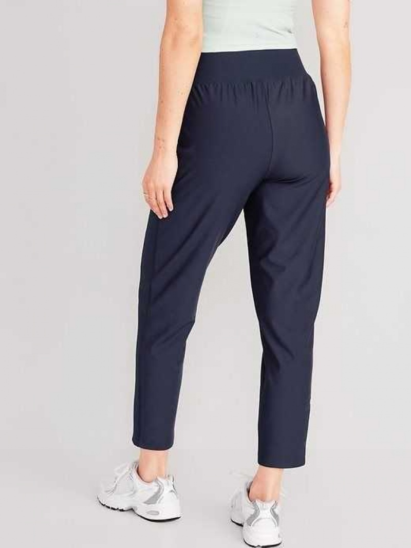 Old Navy High-Waisted PowerSoft Combination Taper Pants Navy | IEM390261