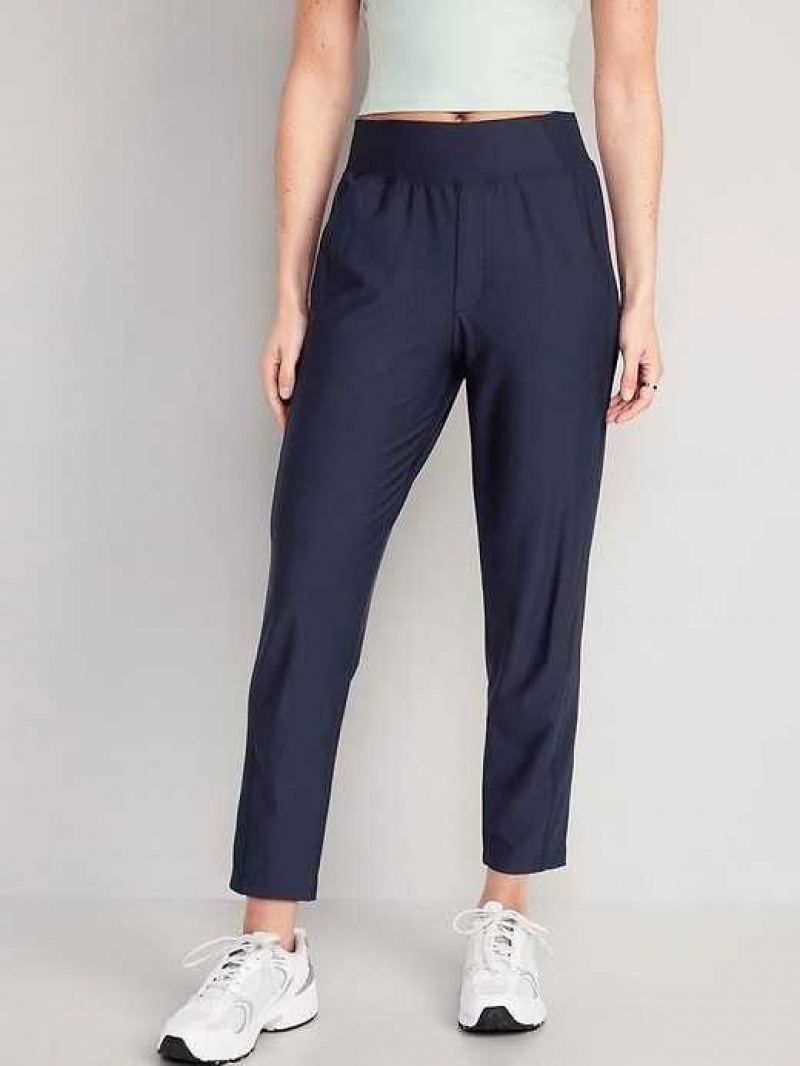 Old Navy High-Waisted PowerSoft Combination Taper Pants Navy | IEM390261