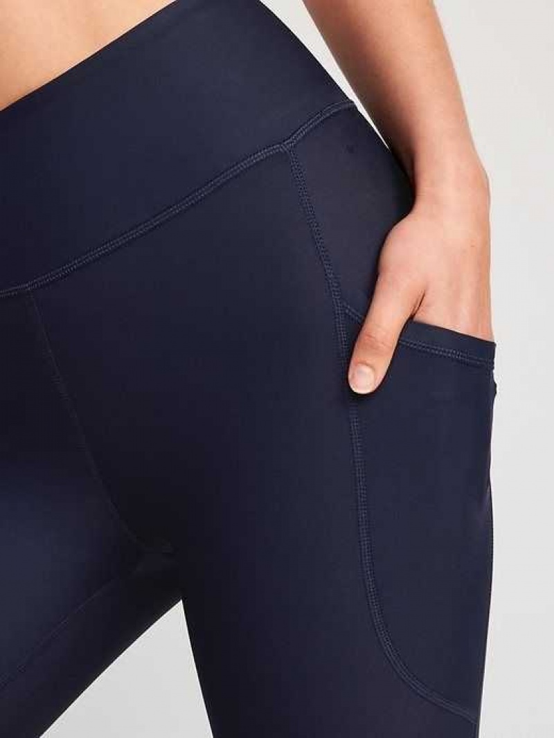 Old Navy High-Waisted PowerSoft Crop Leggings Navy | MWB214906