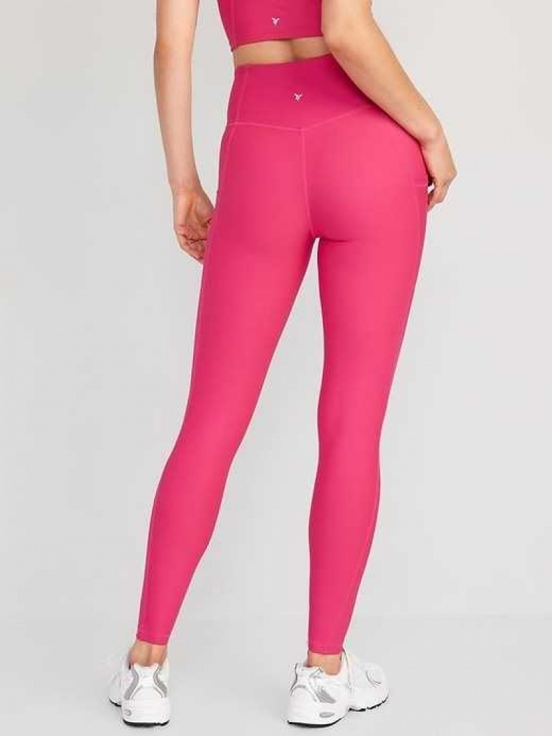 Old Navy High-Waisted PowerSoft Leggings Pink | UCR378410