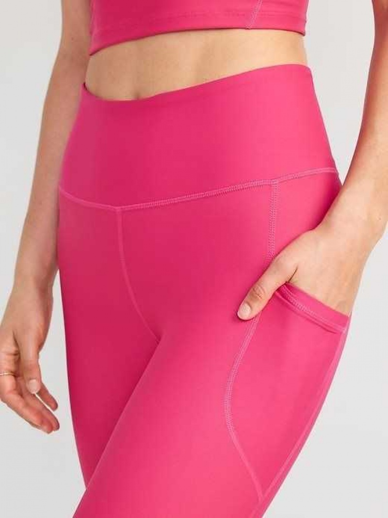 Old Navy High-Waisted PowerSoft Leggings Pink | UCR378410