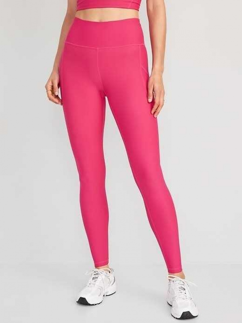 Old Navy High-Waisted PowerSoft Leggings Pink | UCR378410