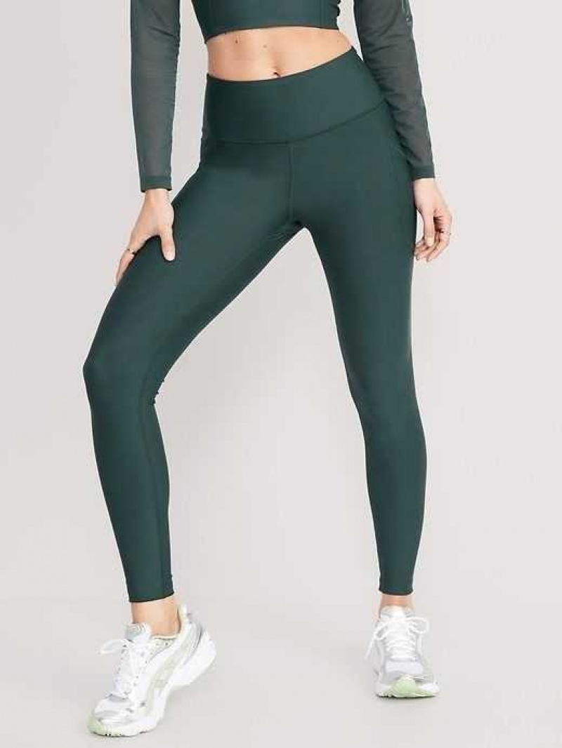 Old Navy High-Waisted PowerSoft Leggings Deep Green | SGE320546