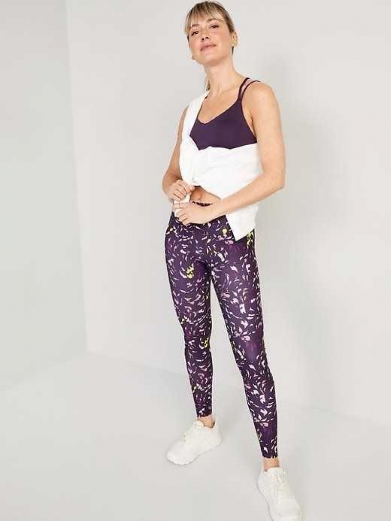 Old Navy High-Waisted PowerSoft Leggings Purple | LOE293845