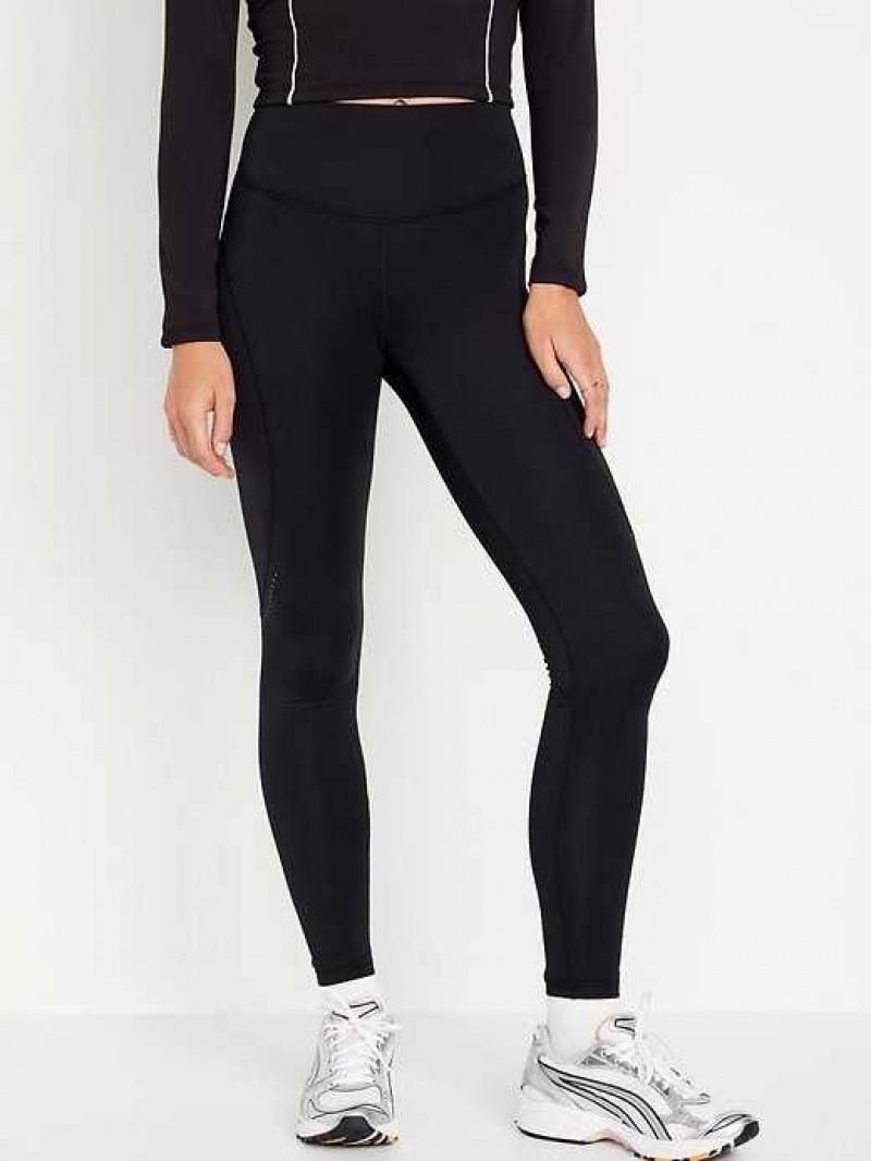 Old Navy High-Waisted PowerSoft Leggings Black | LJU412670