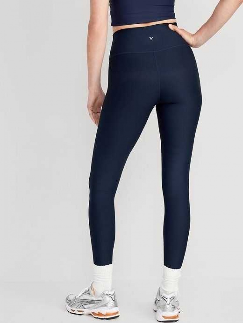 Old Navy High-Waisted PowerSoft Leggings Navy Blue | KNO061982