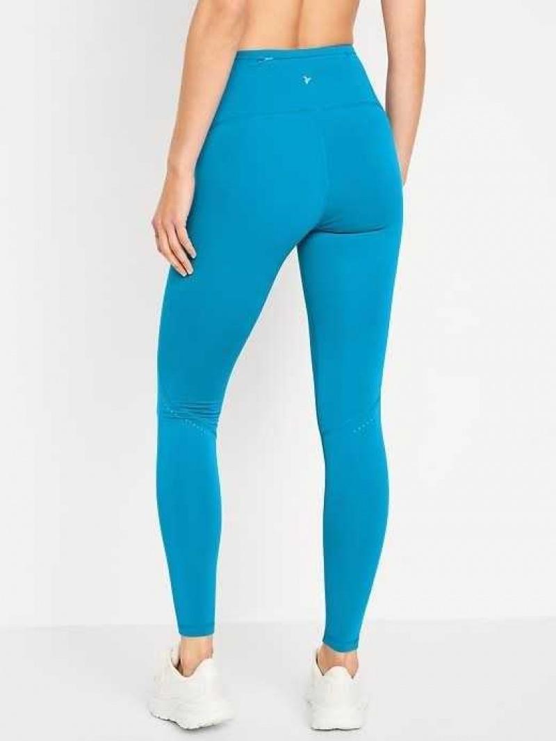 Old Navy High-Waisted PowerSoft Leggings Blue | EHY052341