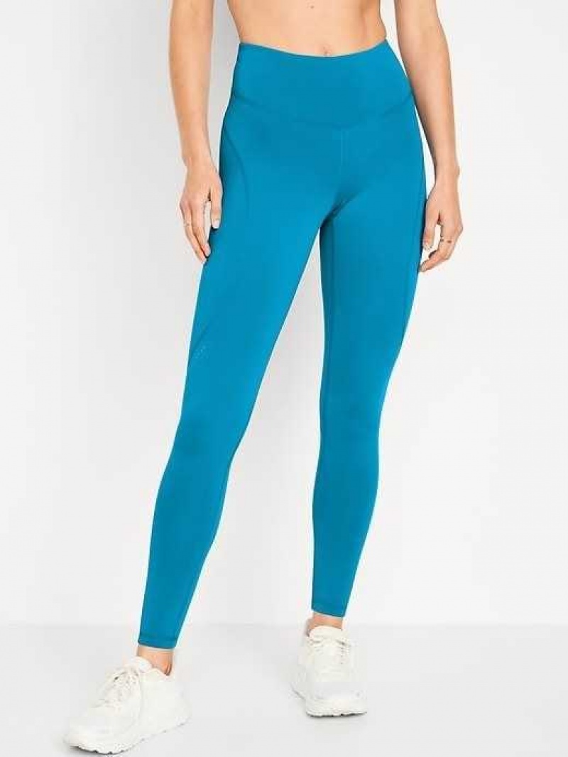 Old Navy High-Waisted PowerSoft Leggings Blue | EHY052341