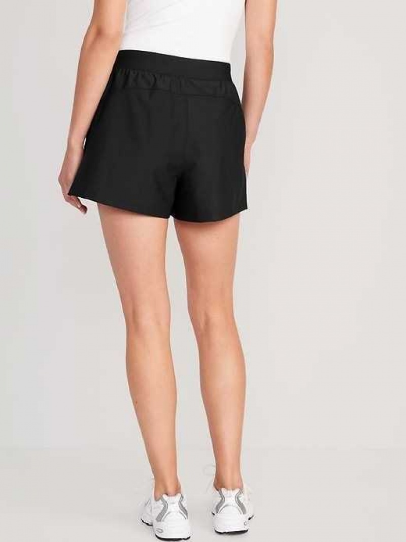 Old Navy High-Waisted PowerSoft Shorts Black | GLZ189524