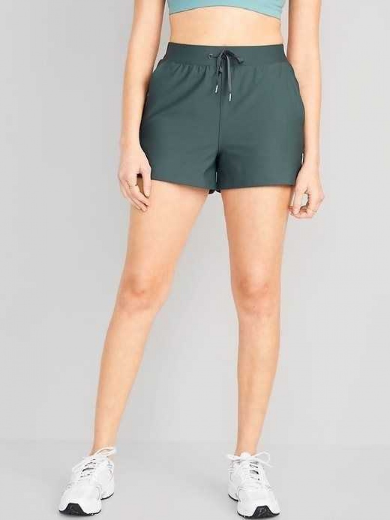 Old Navy High-Waisted PowerSoft Shorts Cavernous | SQC146972