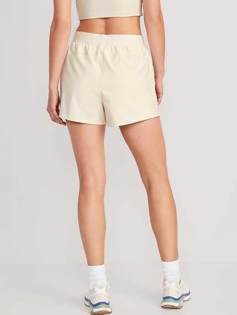 Old Navy High-Waisted PowerSoft Shorts Cozy Cashmere | QDB249083