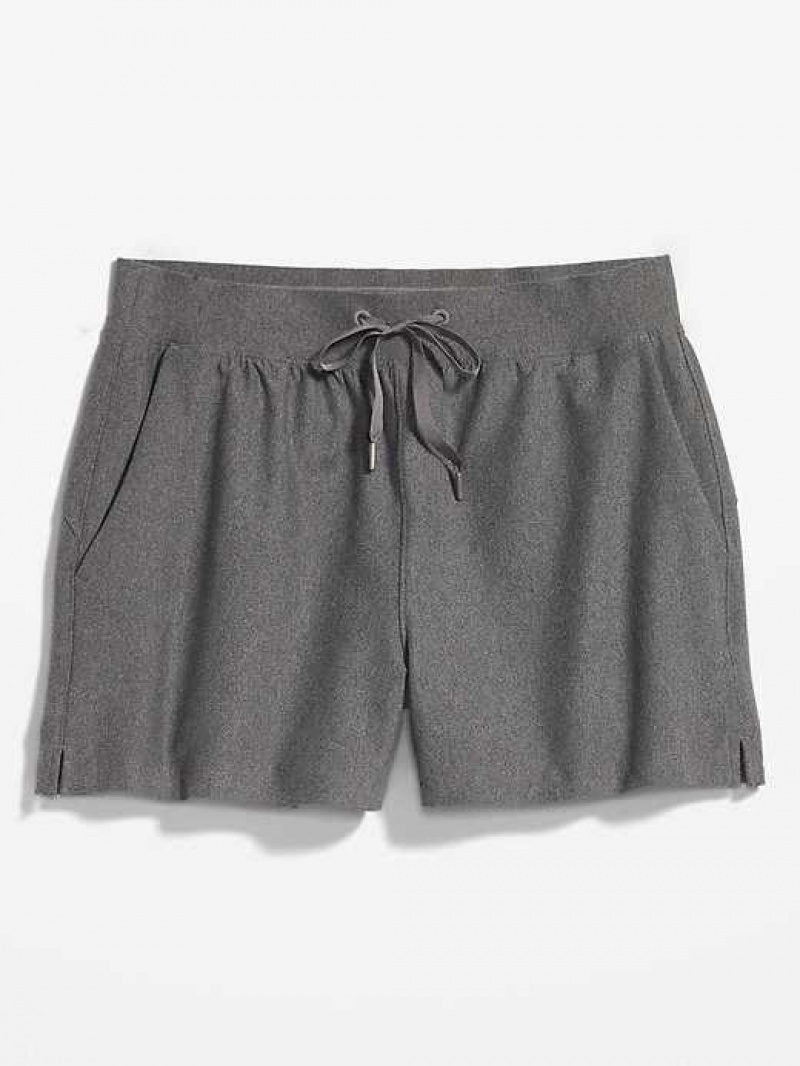 Old Navy High-Waisted PowerSoft Shorts Dark Grey | VEI602194